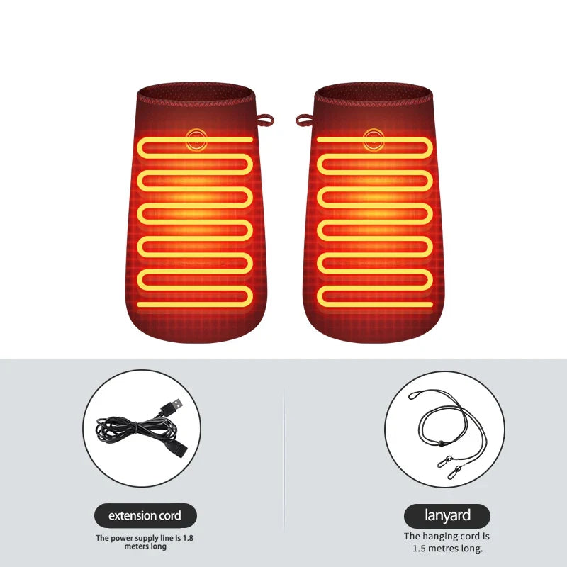 Electric Heated Glove - Hand Massager - 3-Level Adjustment - Muscle Relaxation & Joint Comfort Elderly Daily Hand Care