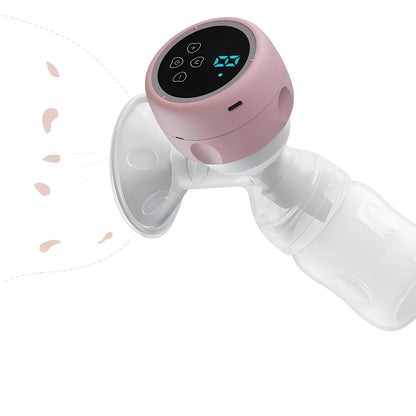 Intelligent Integrated Electric Breast Pump, High Suction Portable Painless Silent Breast Milk Pump for Postpartum Mothers