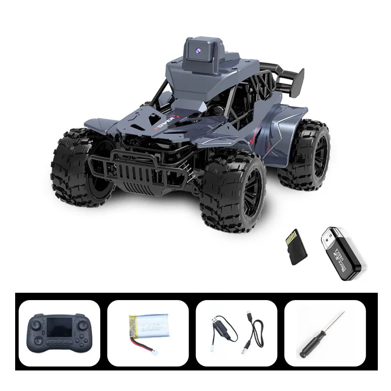 2.4G FPV Camera RC Car LCD Remote Real Time Transmission High Speed Off Road Racing Car Voice Chat Toy For Kids Adults