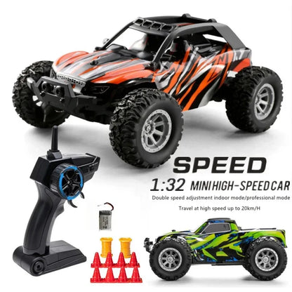 1:32 Scale 2.4G RC Car 20km/h High-Speed Off-Road 4WD Remote Control Toy for Kids Boys Gift