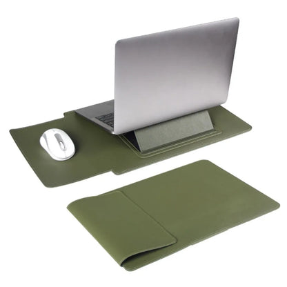 Portable 13 15 inch Adjustable Stand Laptop Sleeve with Mouse Pad Ultra Thin Tablet Case Portable Shockproof for HP/Dell/Surface