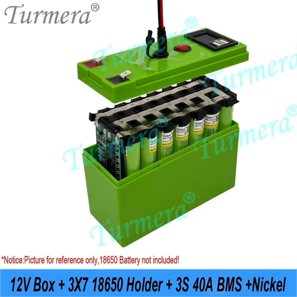 18650 Battery Box Holder 40A BMS with Voltage Capacity Displayer Rechargeable USB Power Bank Battery case Mobile Phone Charger