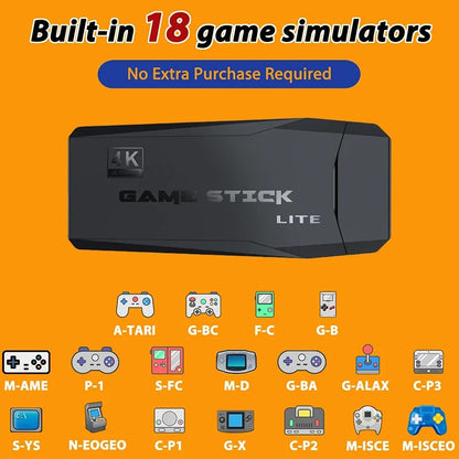 Retro TV Game Stick with 2 Wireless Controllers