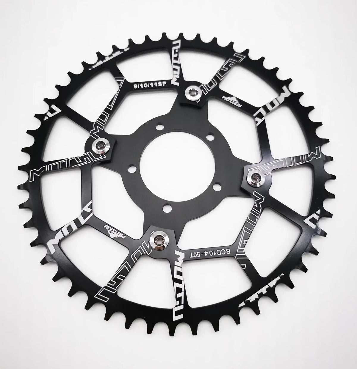 ALLTOO Bike Part Bicycle Crankset Bafang 104BCD Motor Aluminum Alloy Chainring Mid Drive Adapter For Electric E-bike 32T-52T