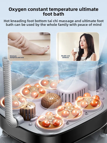 Automatic electric foot bath tub with massage function, heated foot bath, high-density foot bath device - a Women's Day gift.