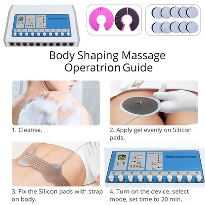 AOKO Weight Loss machine ems muscle stimulator Electrostimulation Machine Russian Waves ems Electric Muscle Stimulator massager