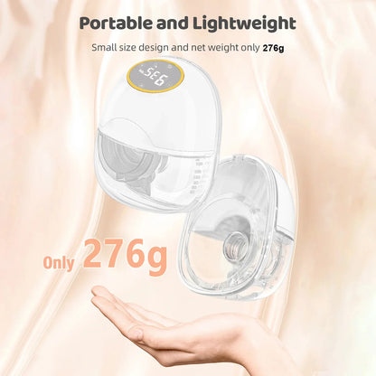 1PCS Portable Electric Wearable Breast Pump Hands-Free Automatic Milk Collection for Home And Travel
