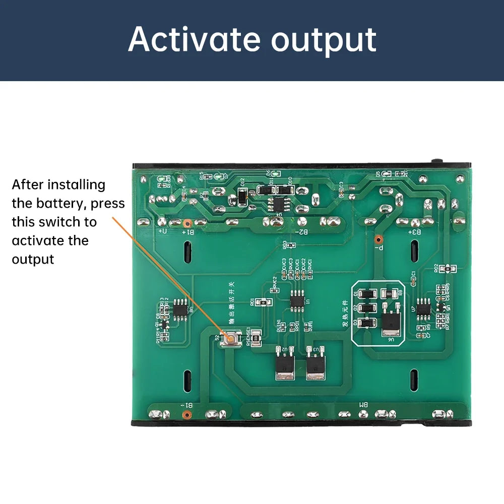 DC UPS 5V 9V 12V Output 6x 18650 Battery  Uninterrupted Power Supply DIY Power Bank Box for House Router Cellphone Tablet Modem
