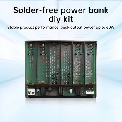DC UPS 5V 9V 12V Output 6x 18650 Battery  Uninterrupted Power Supply DIY Power Bank Box for House Router Cellphone Tablet Modem