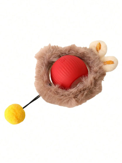 Cat Hunting Toy Set, Electric Cat Ball Toy With Lighting, Chasing & Hunting Pet Toy, USB Rechargeable, Kitten & Pet Supplies