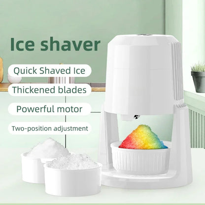 FlipStylez™ Electric Ice Shaver Machine – 3 KG/Min, Dual Voltage 110V/220V, Two-Speed, Red Green White, Smoothies & Crushed Ice | FlipStylez LLC®