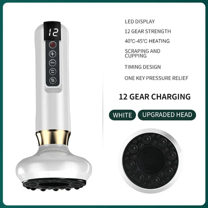 Intelligent Suction Medical Cupping Set Beauty Massager Glass Jars Anti Cellulite Cupping Vacuum Slimming Guasha Massage