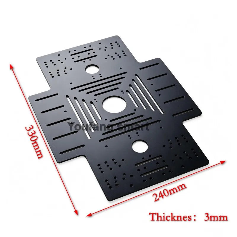 10-20Kg Load 330+240mm Big Plate 4WD Mecanum Wheel Robot Car with 12V Motor for Arduino ROS Robot Arm Chassis DIY Kit Toy Parts