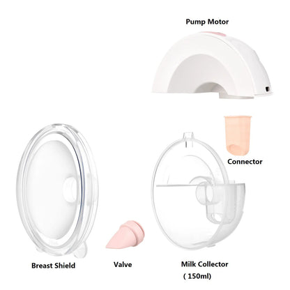Wearable Breast Pump Hands Free Electric Portable Wearable Breast Pumps BPA-free Breastfeeding Milk Collector