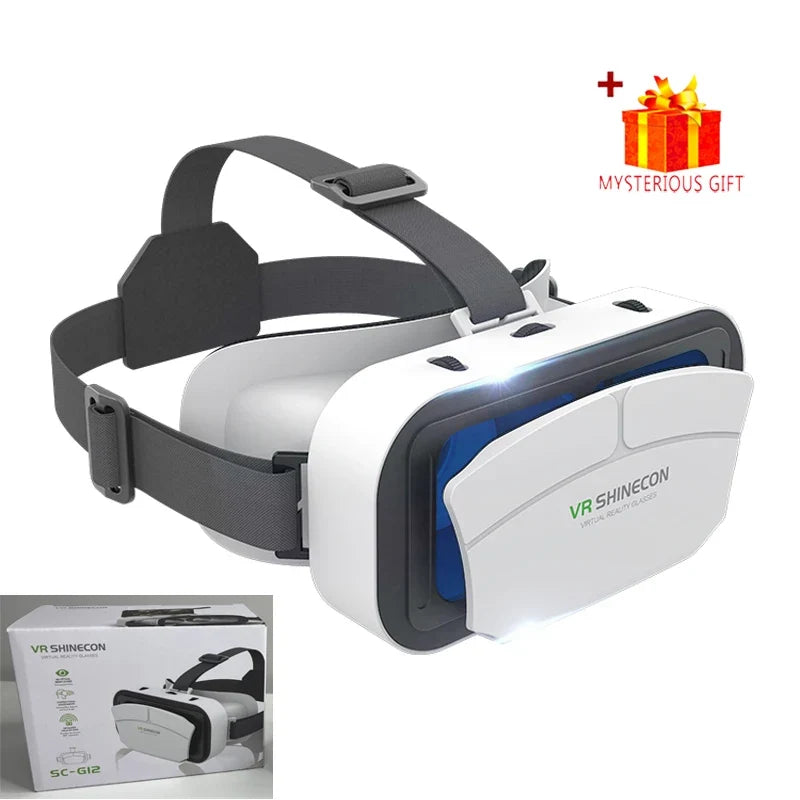 Shinecon 3D VR Glasses Virtual Reality Viar Goggles Headset Devices Smart Helmet Lenses For Cell Phone Mobile Smartphones Viewer