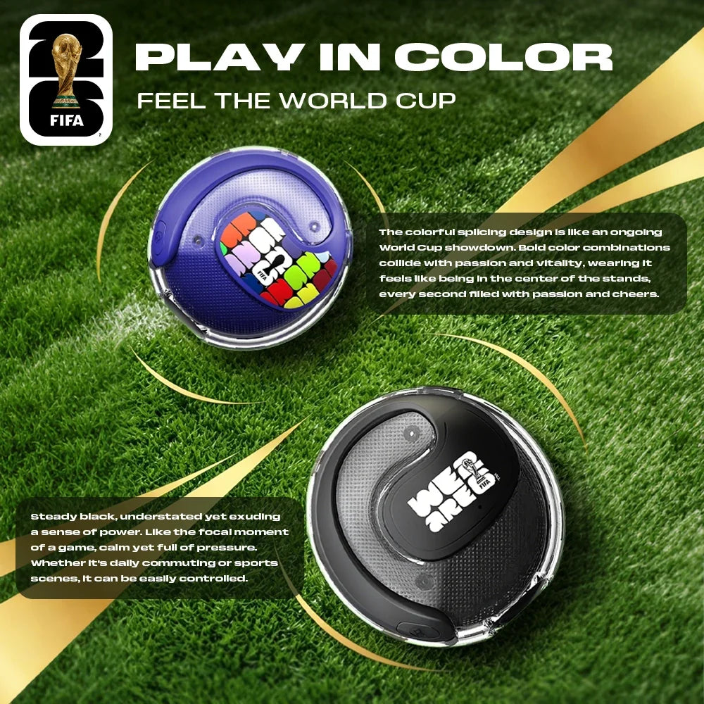 FIFA-F26E02 AI Translator Earbuds 138 Languages Real Time Two Way Translation Bluetooth 6.0 TWS Wireless Earbuds ENC Noise Cancelling 45H Battery 28ms Low Latency Gaming Headphones for Travel Business