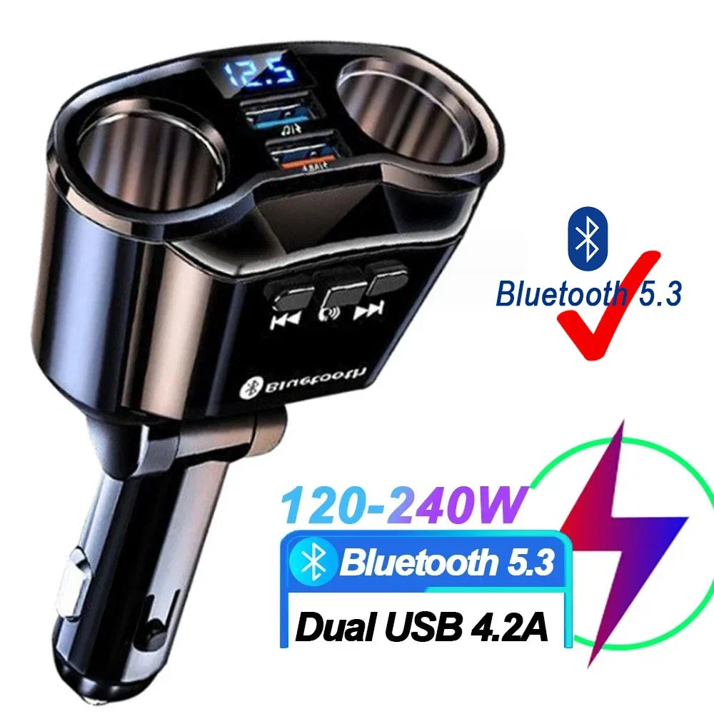 USB Car Charger – USB-C & Bluetooth Options