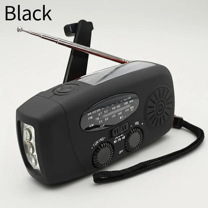 STONEGO Emergency Radio Solar Power Hand Crank Radio Global Receiver High Quality LED Torch Reading Light SOS Alarm 2000mAh