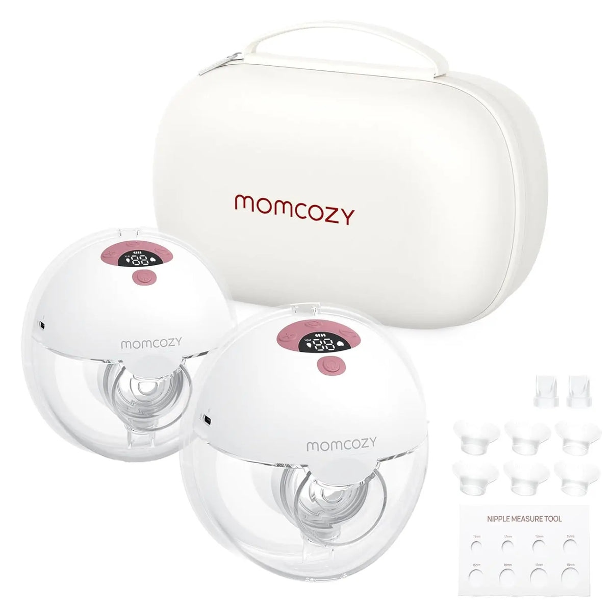 Momcozy Breast Pump Hands Free M5, Wearable Breast Pump of Baby Mouth Double-Sealed Flange with 3 Modes & 9 Levels, Electric