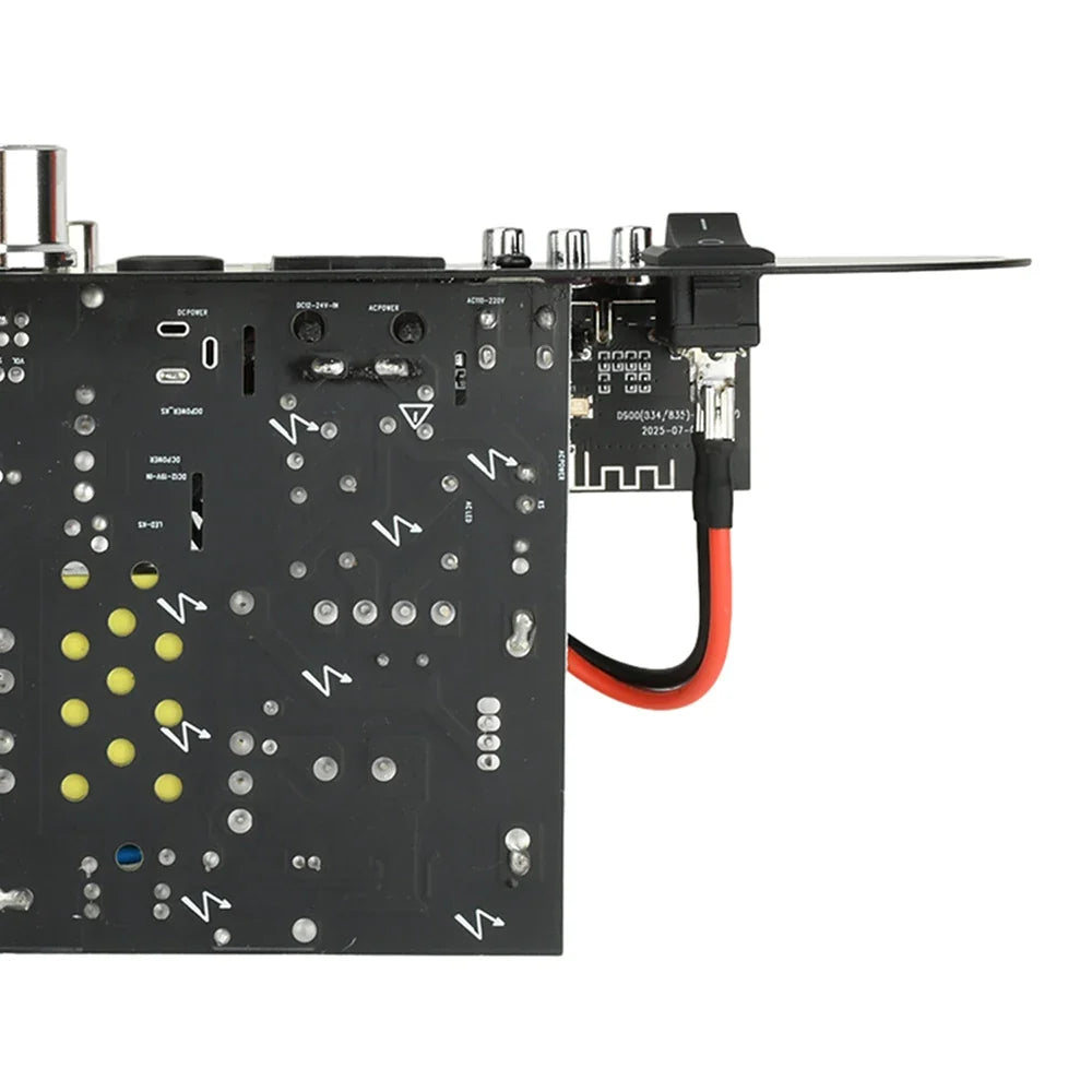 D800 Bluetooth 5.0 Digital Amplifier Board 2.1 Channel 50W+50W+100W HiFi Subwoofer Audio AMP for Home and Outdoor Sound Systems