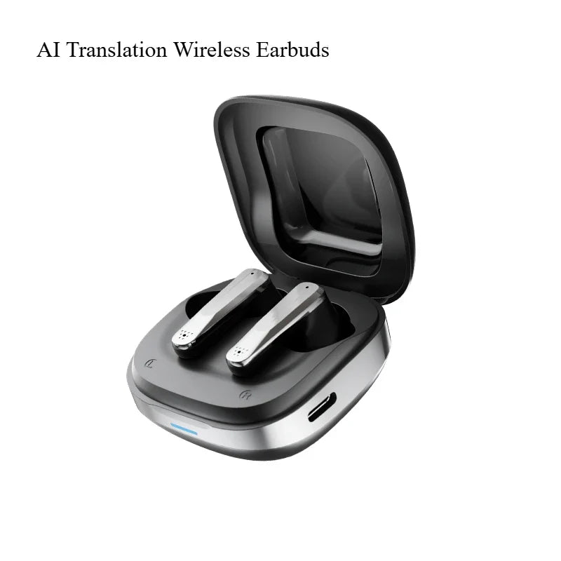 A89 AI Translation Wireless Earbuds Bluetooth ANC Noise Reduction HiFi Sound Ultra-Long Battery Life Smart Translator Headset