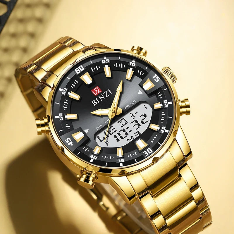 Men’s Analog-Digital Quartz Dress Watch with Chronograph