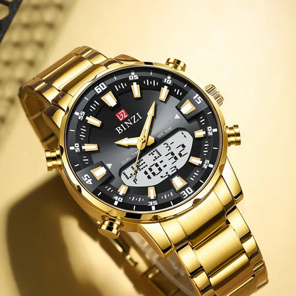 Men’s Analog-Digital Quartz Dress Watch with Chronograph