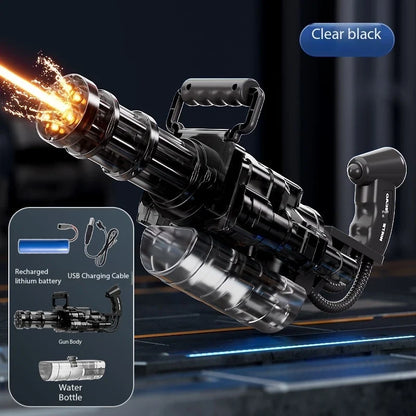 Children Simulated Firing Electric Water Gun Toy Gatling Automatic Continuous Shooting Water Pistol Summer Outdoor Toys for Kids