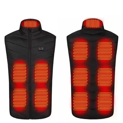 Chaleco Térmico 21 Zonas Calor: Chaqueta Eléctrica USB Hombre/Mujer