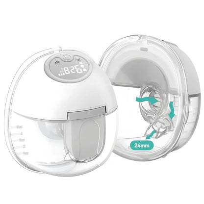 1PCS Wearable Electric Breast Pump Hands-Free Portable Smart 3 Modes 9 Levels Adjustable Breastfeeding Milk Collector for Mother