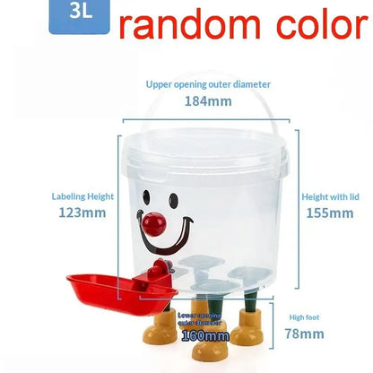 1 Set 3/5/8/10l Cartoon Pet Automatic Water Dispenser No-Electricity