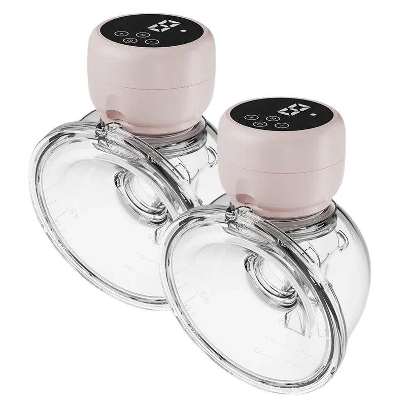 2pcs/set Wearable Electric Breast Pump Painless Double-Sided, Fully Automatic, Hands-Free Breast Collector for Breastfeeding