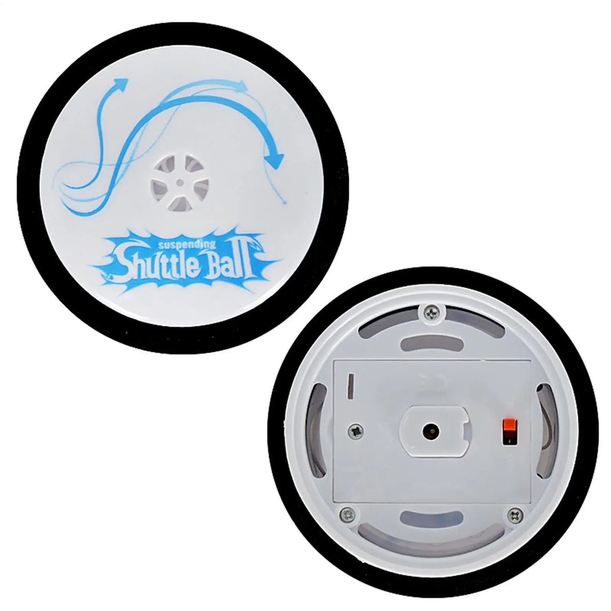 Hockey Hover Puck for Kids Mini Electric Sliding Hockey with 2 Red Hockey Pushers Hockey Board Game Toy for Game Room Home