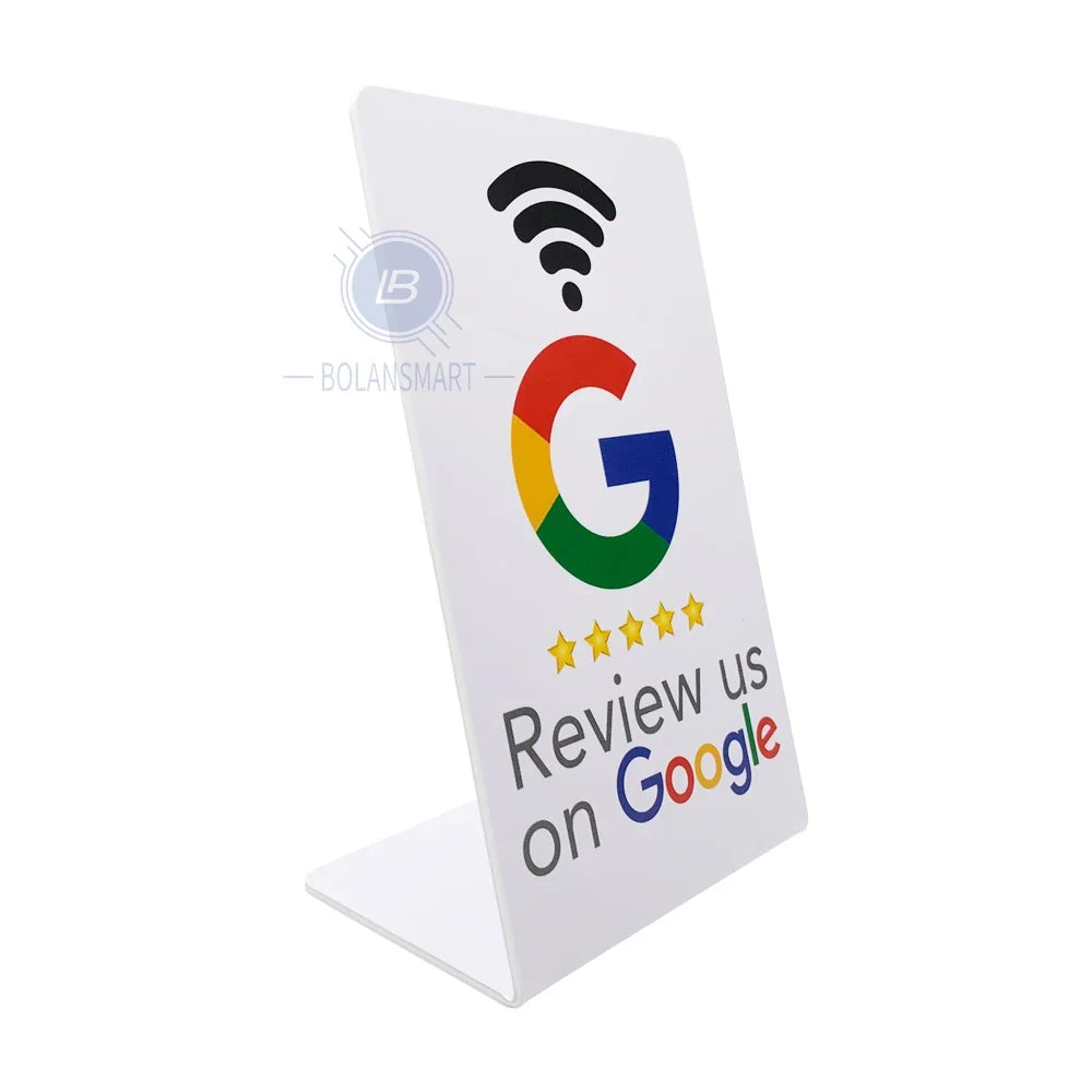 1pcs 13.56MHz Ntag215 Google Review Cards For Android/iPhone Tap URL Writing Social Business Review Cards Standard NFC Instagram