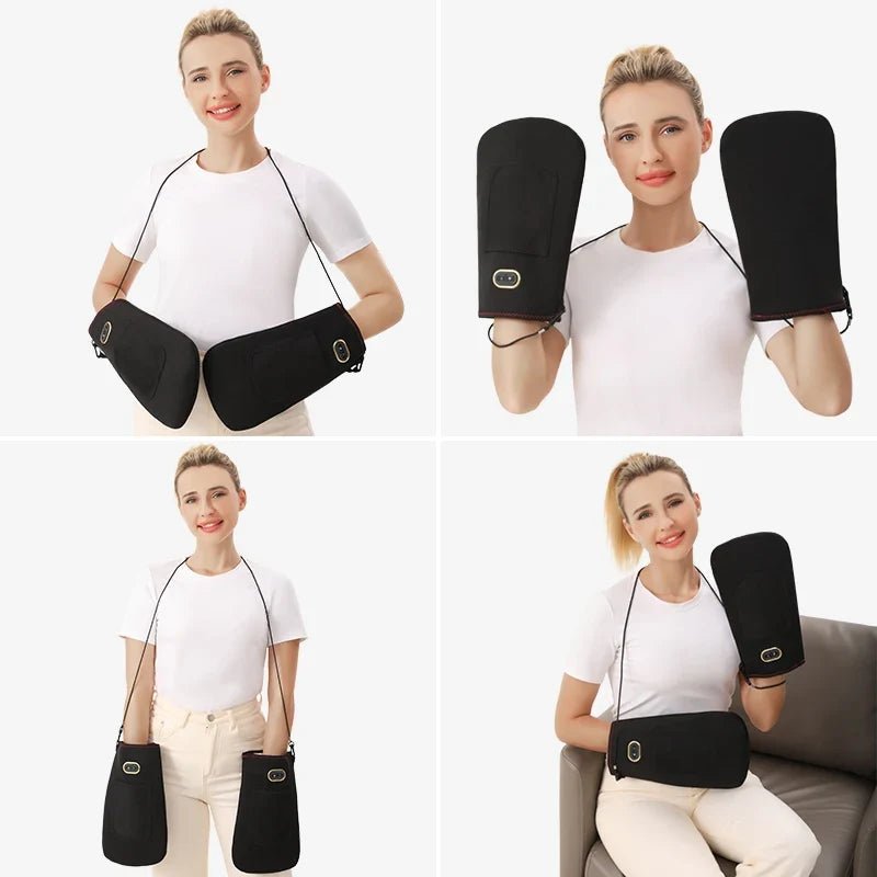Electric Heated Glove - Hand Massager - 3-Level Adjustment - Muscle Relaxation & Joint Comfort Elderly Daily Hand Care
