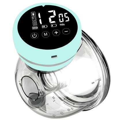 1PCS Wearable Electric Breast Pump Milk Collection Hands-free Automatic Intelligent Breast Pump Portable For Travel