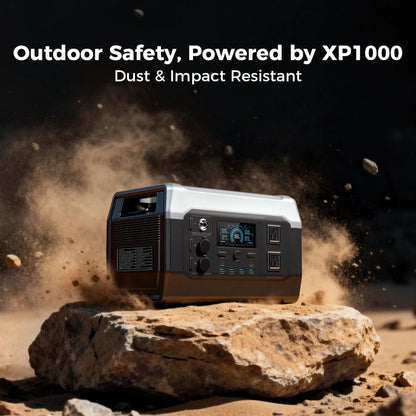 CTOLITY XP1000 PLUS Portable Power Station, 1024Wh LiFePO4 Solar Generator | 1800W (3000W Surge) | 1 Hour Super Fast Charge | Lightweight for Home Backup, Camping & Hurricane Emergency