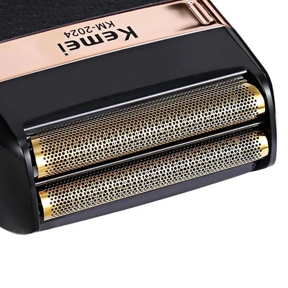 Kemei powerful rechargeable shaver for men foil electric shaver beard hair shaving head bald electric razor with extra mesh