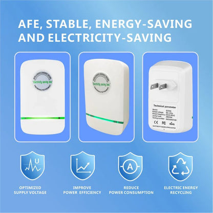 Pro Power Save Electricity Energy Saver 90V-250V Home Office Electricity Saving Box US/EU/UK Plug Stable Voltage Power Saver