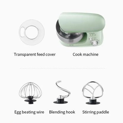 2026 Multifunctional Chef Machine Household 3-5 Liter Small Dough Kneading Machine Fully Automatic Household Electric Egg Beater