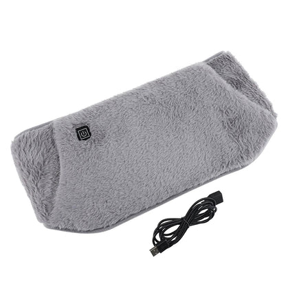 Electric Hand & Waist Warmer Winter Warming Heater for Hands USB Rechargeable Soft Velvet Washable 3 Temprature Adjustable