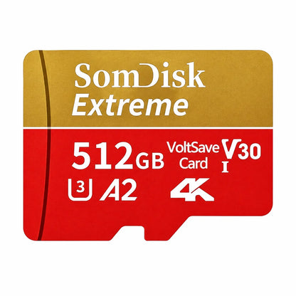 Durable Micro TF/SD Card 64GB 128GB 256GB 512GB Fast Transfer SD Memory Card USB Flash Memory Card for Mobile Phones/PC/Laptop