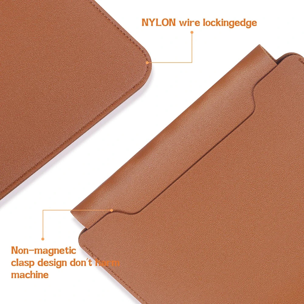 Laptop Bag, 13/13.3/14/15/15.4/15.6/16 Inch, Notebook Computer Mouse Pad, Pu Leather Bladder Bag, Computer Bag Accessories