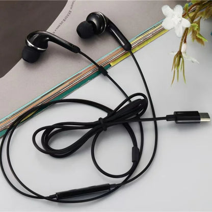 Type C  Headset Stereo Music Earbud Wired Headphones With Mic For Samsung Galaxy S23 S22 S21 Ultra S20 Note 10 for huawei phone