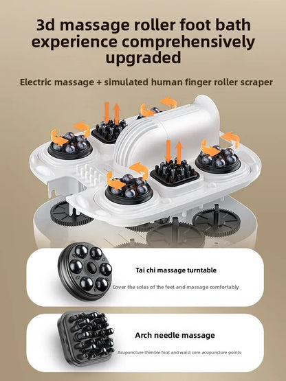 Footbath bucket fully automatic electric massage footbath heated household constant temperature high and deep footbath
