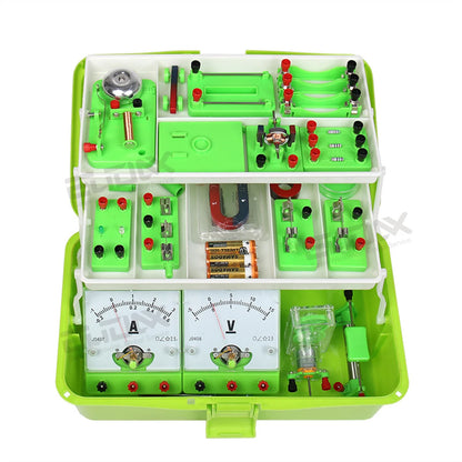 Physics Labs Basic Electricity Discovery Circuit Magnetism Experiment Kits Science Education Toy for Junior Senior High School