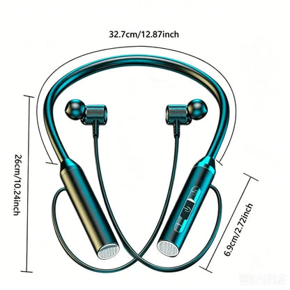 Bluetooth 5.0 Wireless Bluetooth Headphones With Mic 9D Stereo Neckband Earphone Wireless HiFi Stereo Bluetooth Earphone