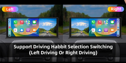 Portable Wireless CarPlay & Android Auto Screen – Size & DVR Options
