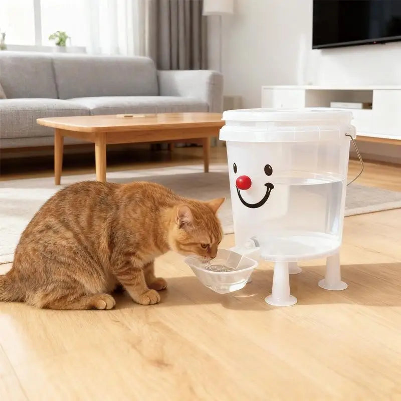 1 Set 3/5/8/10l Cartoon Pet Automatic Water Dispenser No-Electricity