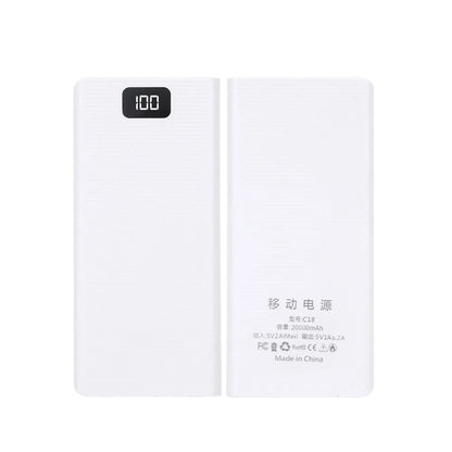 DIY 8*18650 Battery Power Bank Case Charge Storage Box 5V Dual USB Type C Battery Holder Box PD QC3.0 Fast Charge For SmartPhone